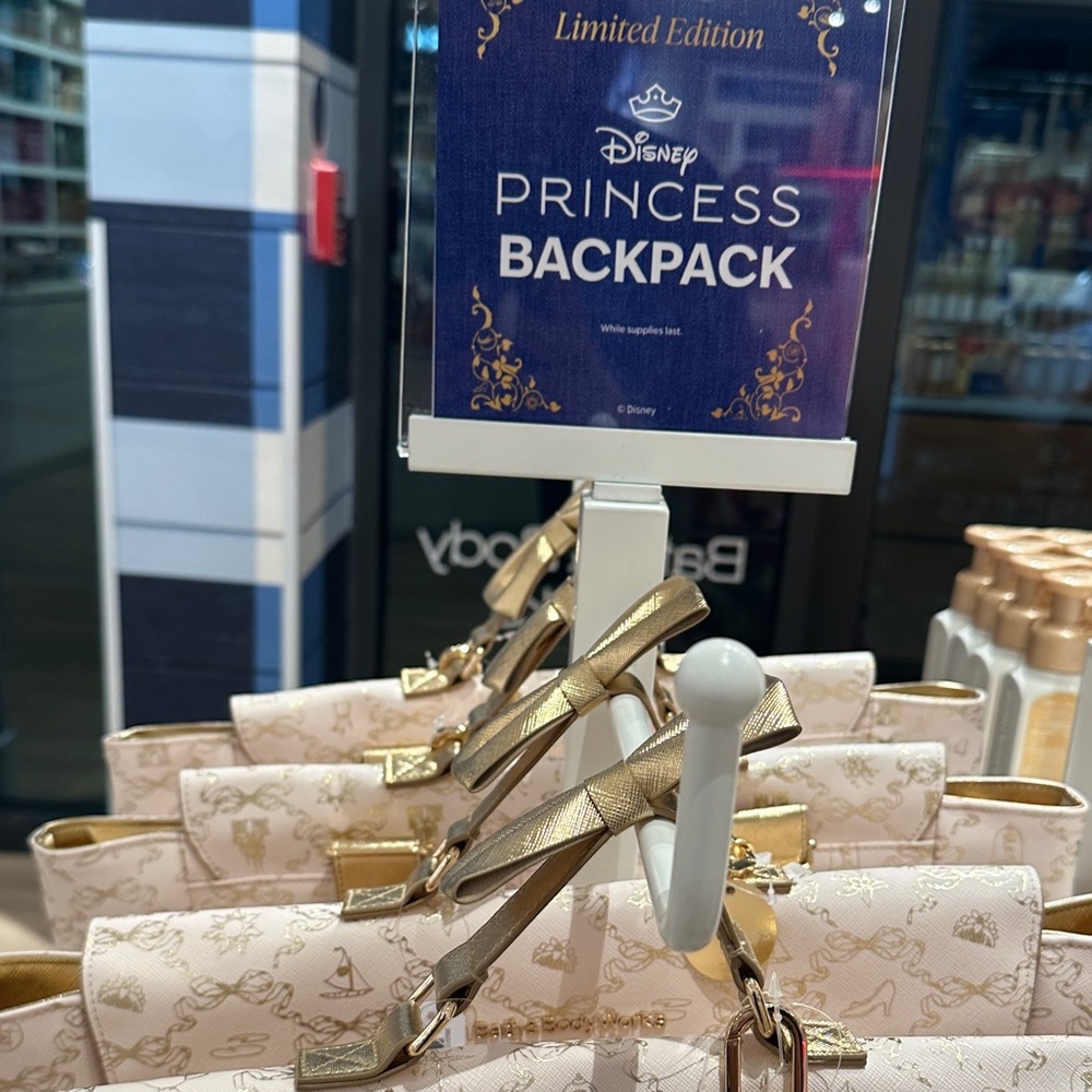 Disney Princess Backpack with Gold and Cream Accents